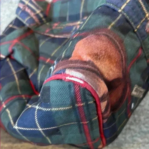 Vintage Polo by Ralph Lauren Dark Green Plaid Shoulder Bag - Picture 10 of 10